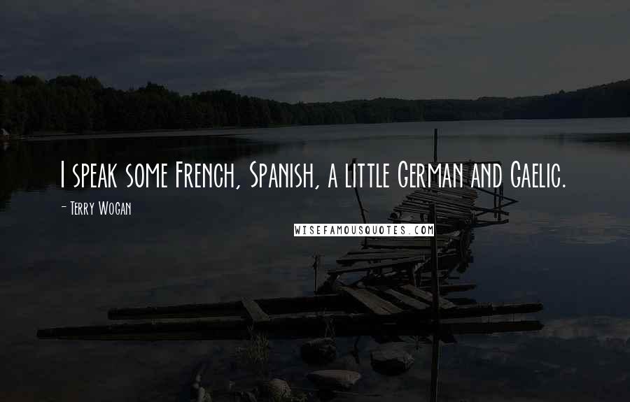 Terry Wogan Quotes: I speak some French, Spanish, a little German and Gaelic.