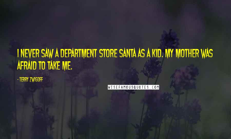 Terry Zwigoff Quotes: I never saw a department store Santa as a kid. My mother was afraid to take me.