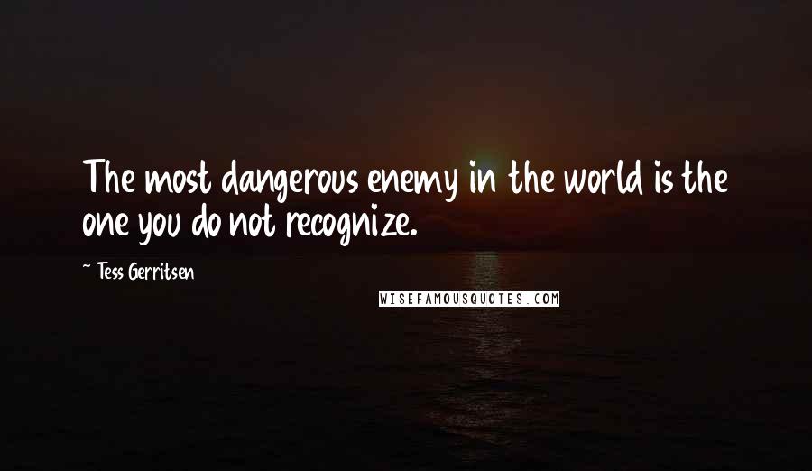 Tess Gerritsen Quotes: The most dangerous enemy in the world is the one you do not recognize.