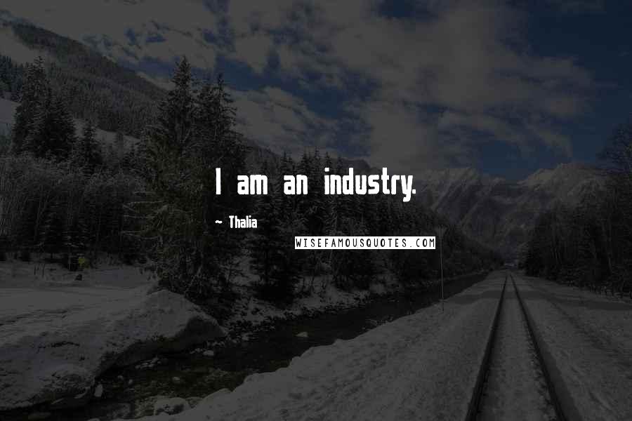 Thalia Quotes: I am an industry.