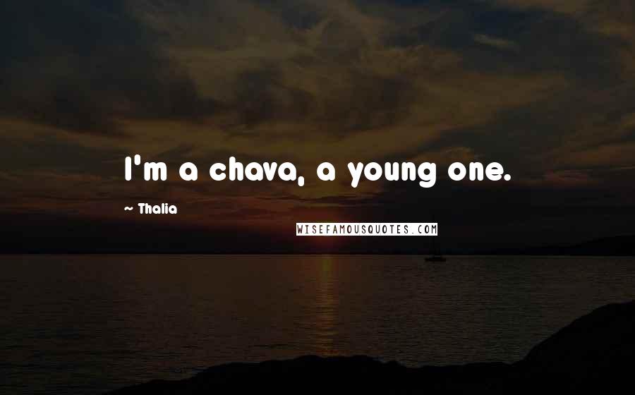 Thalia Quotes: I'm a chava, a young one.