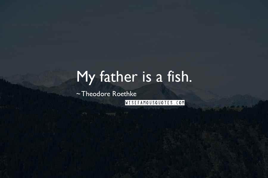 Theodore Roethke Quotes: My father is a fish.