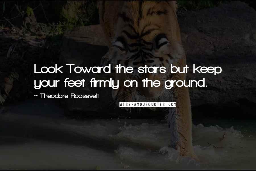 Theodore Roosevelt Quotes: Look Toward the stars but keep your feet firmly on the ground.