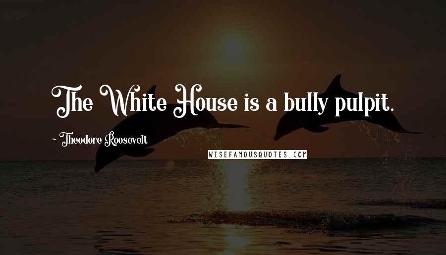 Theodore Roosevelt Quotes: The White House is a bully pulpit.