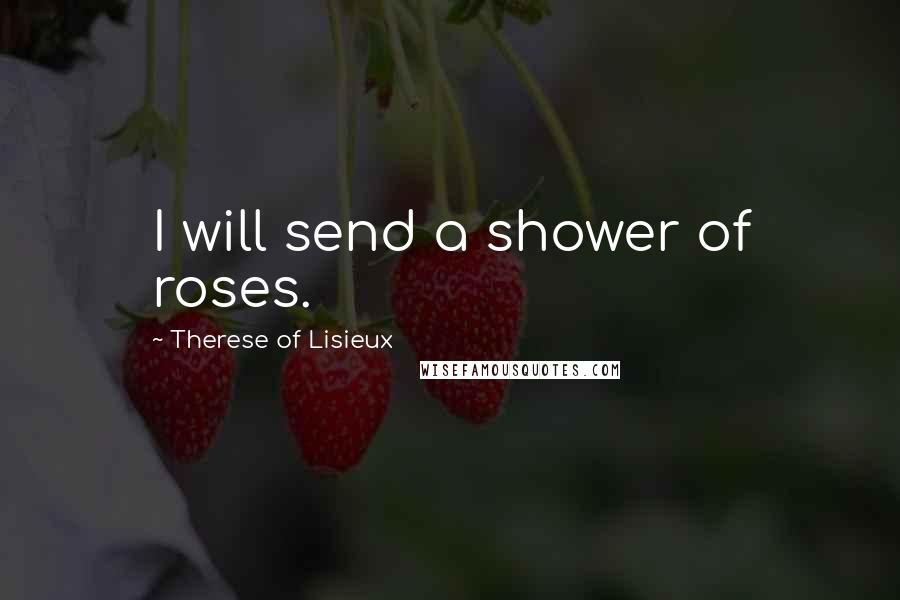 Therese Of Lisieux Quotes: I will send a shower of roses.