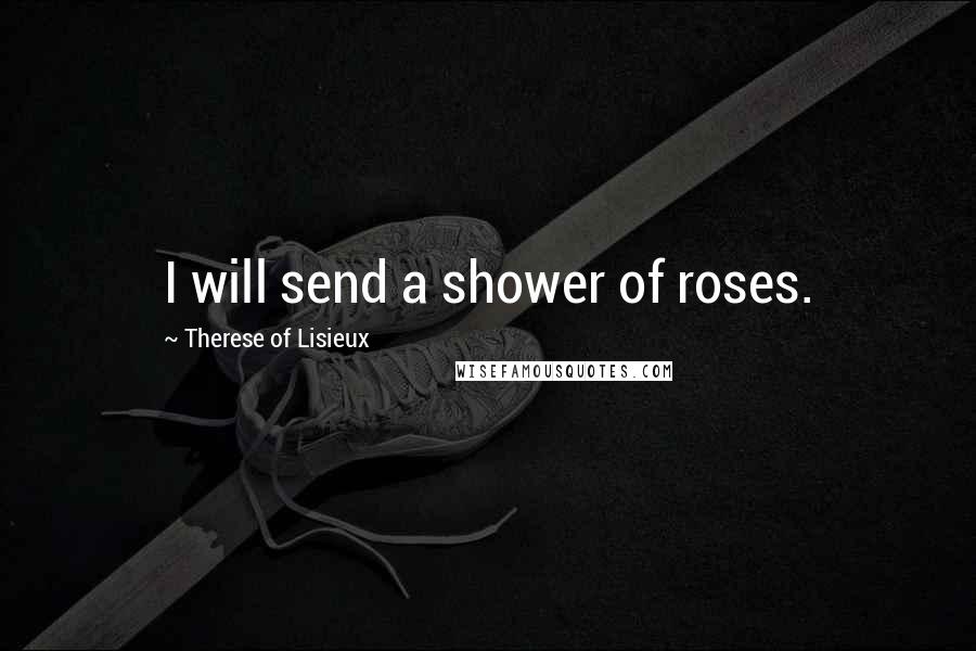 Therese Of Lisieux Quotes: I will send a shower of roses.