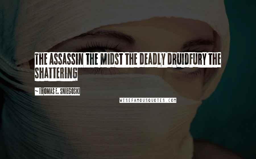 Thomas E. Sniegoski Quotes: The Assassin the midst the deadly druidFury the shattering