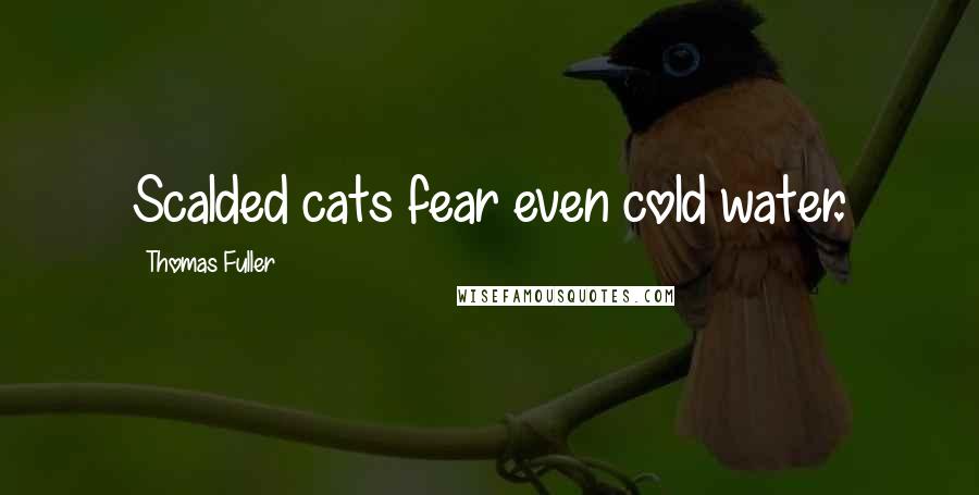 Thomas Fuller Quotes: Scalded cats fear even cold water.