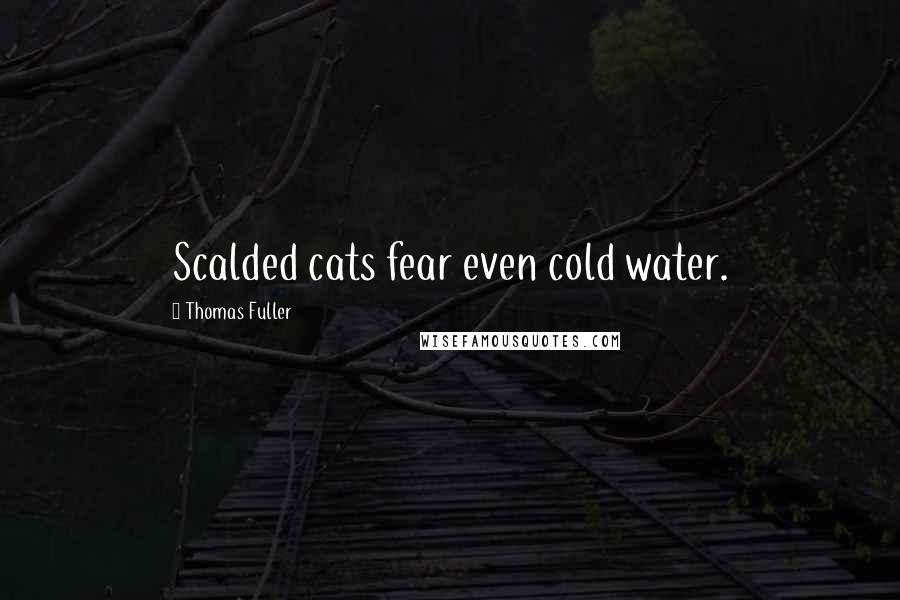 Thomas Fuller Quotes: Scalded cats fear even cold water.