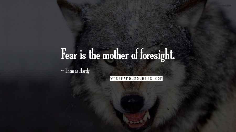 Thomas Hardy Quotes: Fear is the mother of foresight.