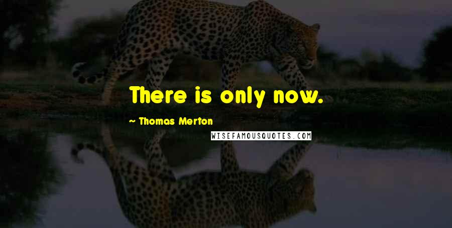 Thomas Merton Quotes: There is only now.