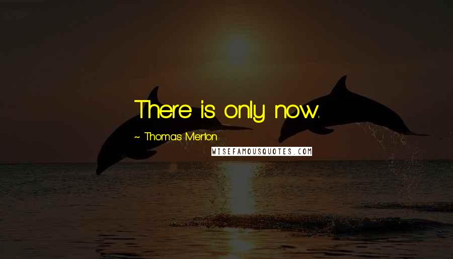 Thomas Merton Quotes: There is only now.