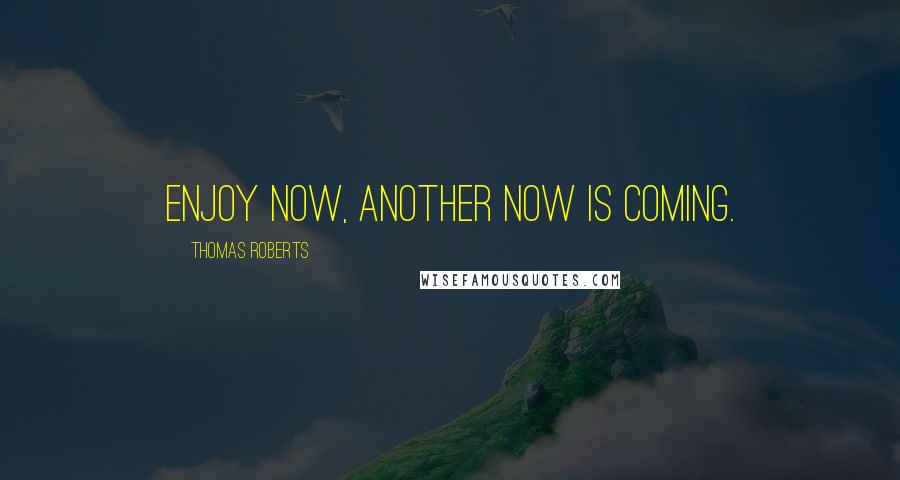 Thomas Roberts Quotes: Enjoy now, another now is coming.