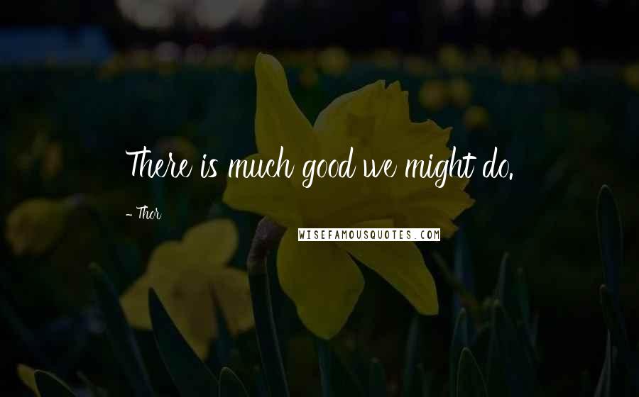 Thor Quotes: There is much good we might do.