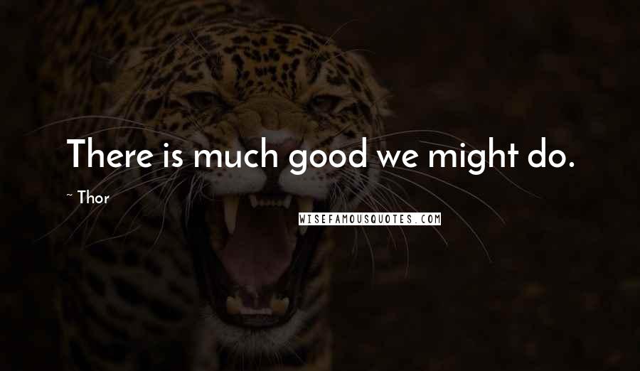 Thor Quotes: There is much good we might do.