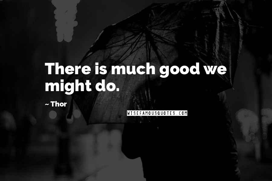 Thor Quotes: There is much good we might do.