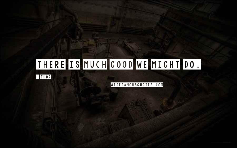 Thor Quotes: There is much good we might do.