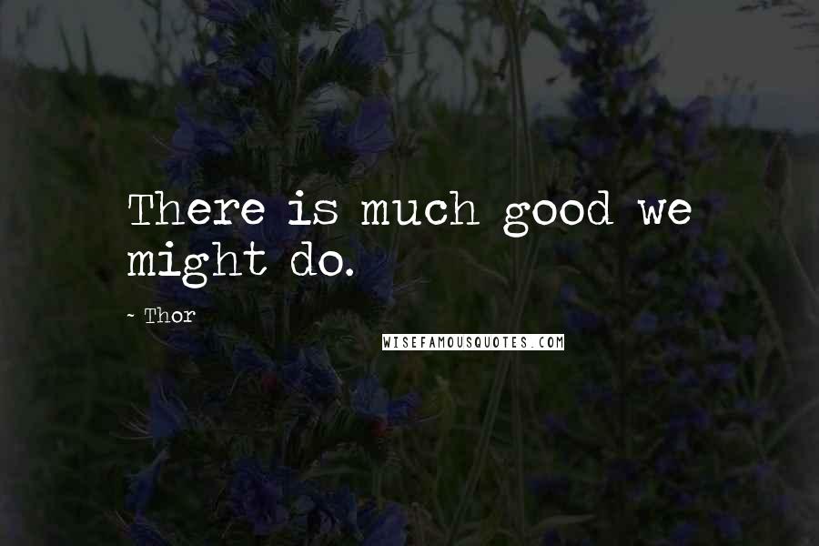 Thor Quotes: There is much good we might do.