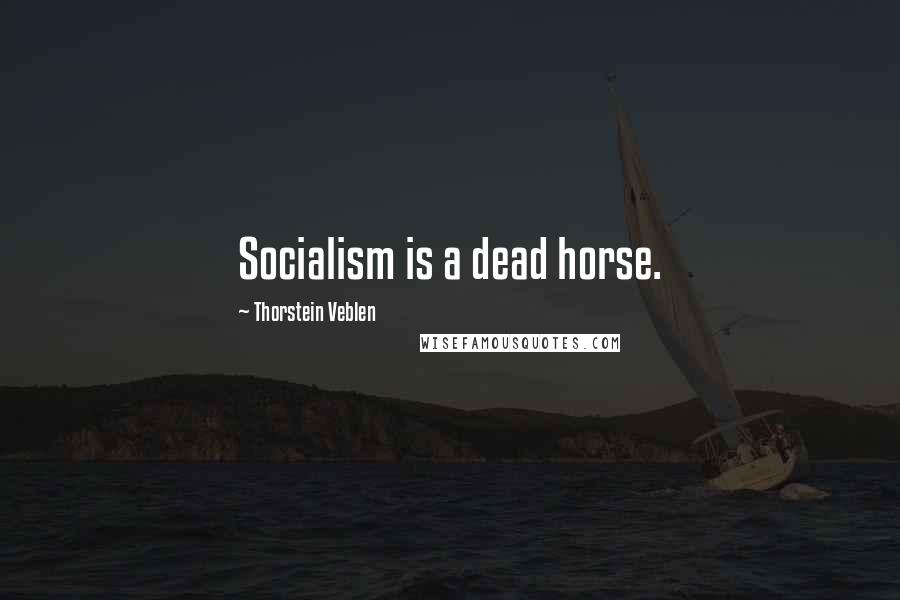 Thorstein Veblen Quotes: Socialism is a dead horse.