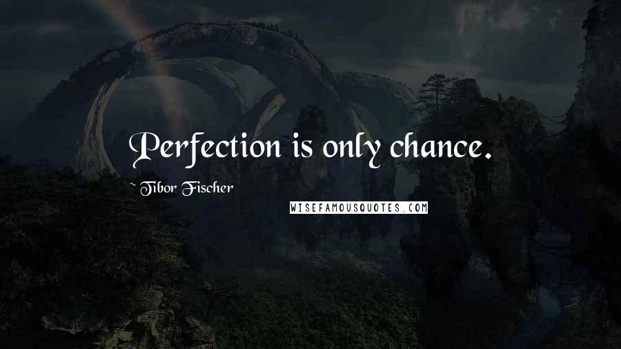 Tibor Fischer Quotes: Perfection is only chance.