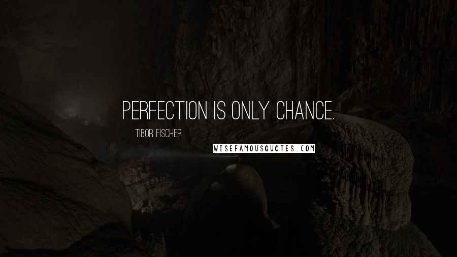 Tibor Fischer Quotes: Perfection is only chance.
