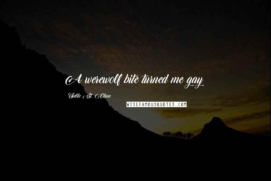 Tielle St. Clare Quotes: A werewolf bite turned me gay?