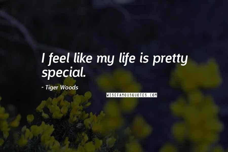 Tiger Woods Quotes: I feel like my life is pretty special.