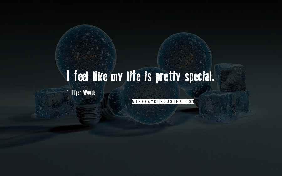 Tiger Woods Quotes: I feel like my life is pretty special.