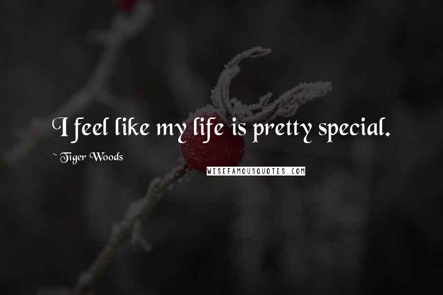 Tiger Woods Quotes: I feel like my life is pretty special.