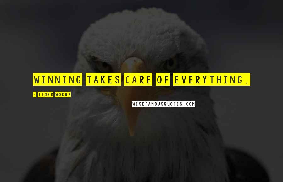 Tiger Woods Quotes: Winning takes care of everything.