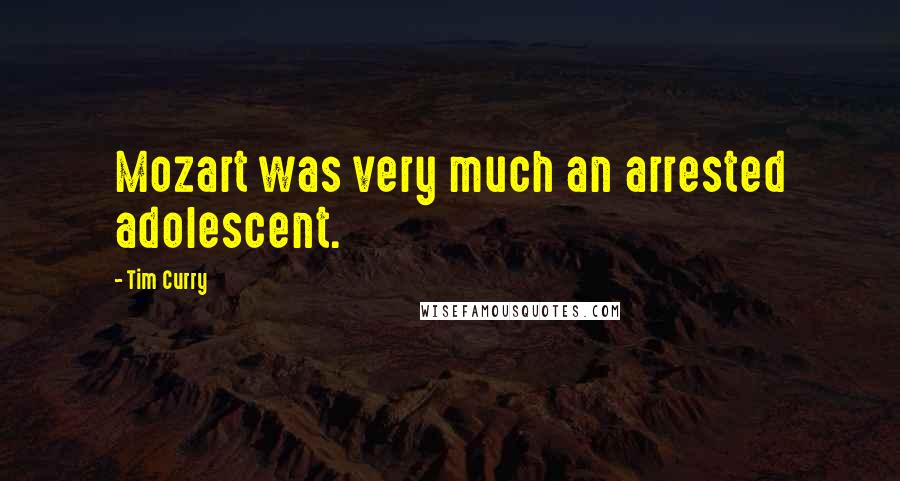 Tim Curry Quotes: Mozart was very much an arrested adolescent.