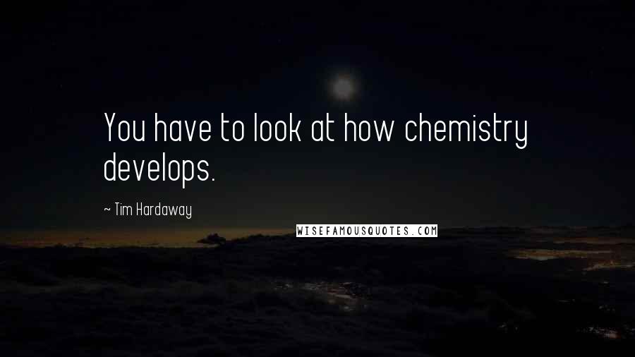 Tim Hardaway Quotes: You have to look at how chemistry develops.