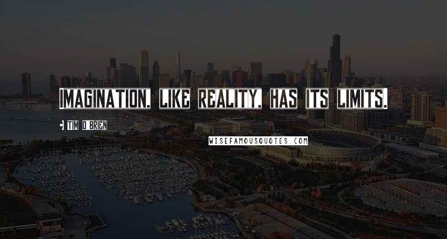 Tim O'Brien Quotes: Imagination, like reality, has its limits.