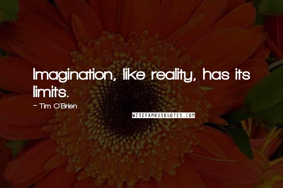 Tim O'Brien Quotes: Imagination, like reality, has its limits.