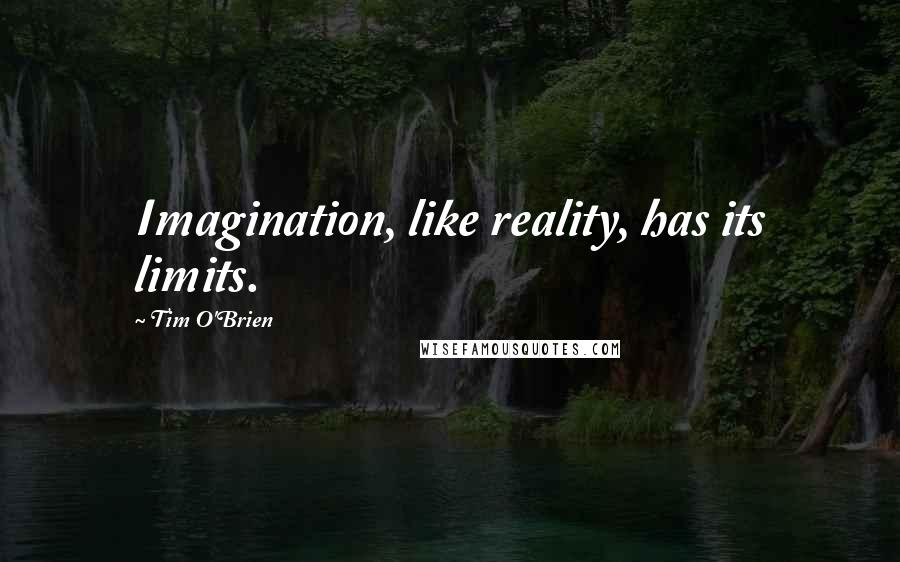 Tim O'Brien Quotes: Imagination, like reality, has its limits.