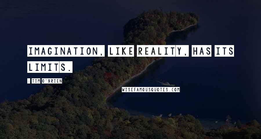 Tim O'Brien Quotes: Imagination, like reality, has its limits.