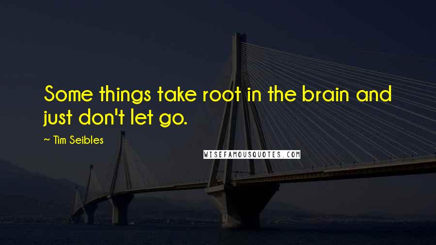 Tim Seibles Quotes: Some things take root in the brain and just don't let go.