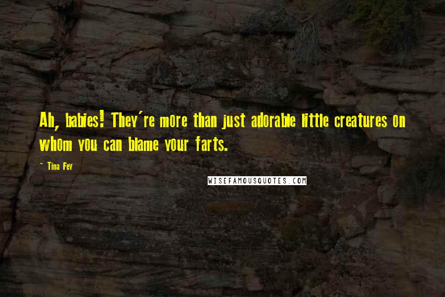 Tina Fey Quotes: Ah, babies! They're more than just adorable little creatures on whom you can blame your farts.