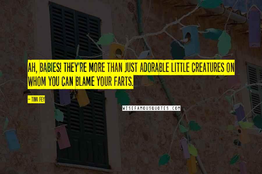 Tina Fey Quotes: Ah, babies! They're more than just adorable little creatures on whom you can blame your farts.