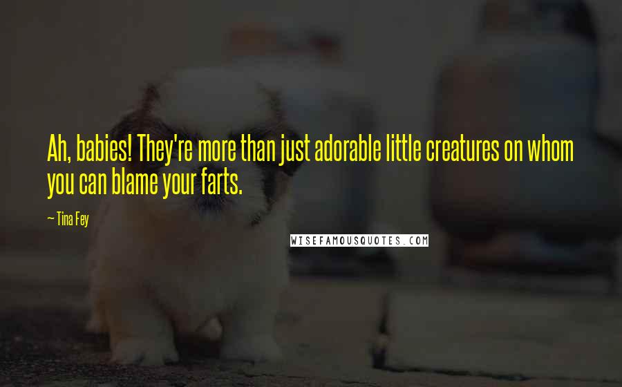 Tina Fey Quotes: Ah, babies! They're more than just adorable little creatures on whom you can blame your farts.