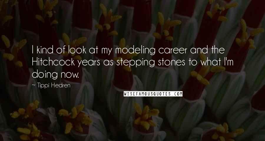 Tippi Hedren Quotes: I kind of look at my modeling career and the Hitchcock years as stepping stones to what I'm doing now.