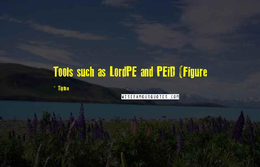 Tipton Quotes: Tools such as LordPE and PEiD (Figure