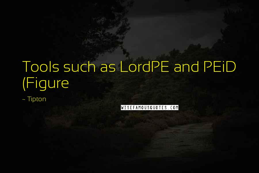 Tipton Quotes: Tools such as LordPE and PEiD (Figure