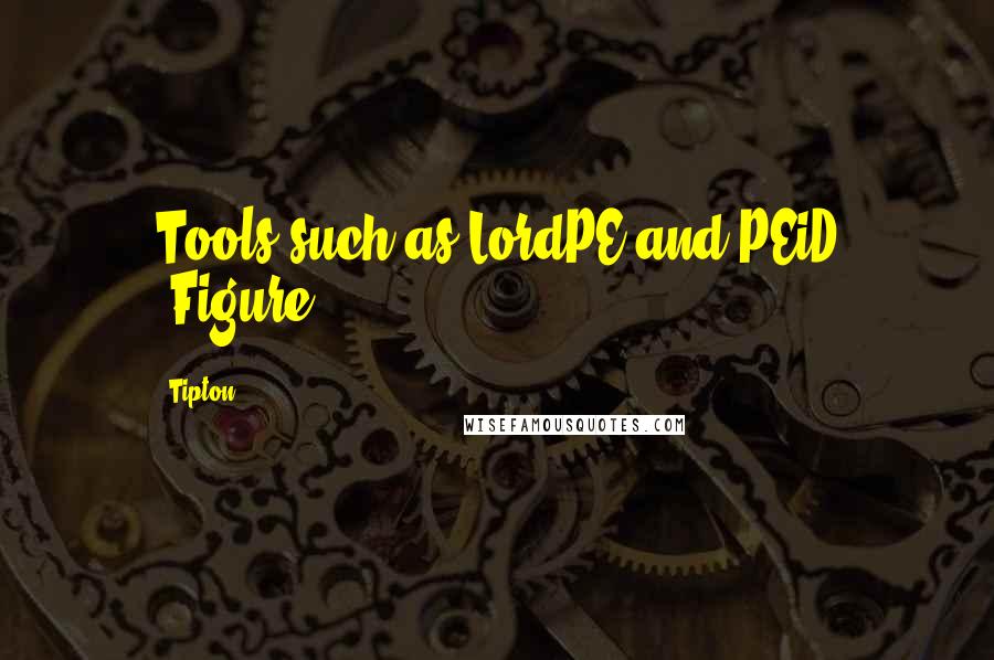 Tipton Quotes: Tools such as LordPE and PEiD (Figure
