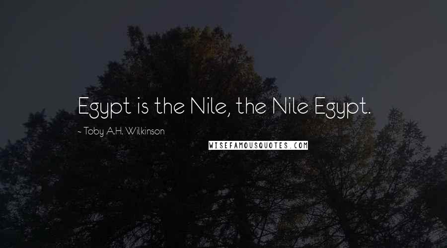 Toby A.H. Wilkinson Quotes: Egypt is the Nile, the Nile Egypt.