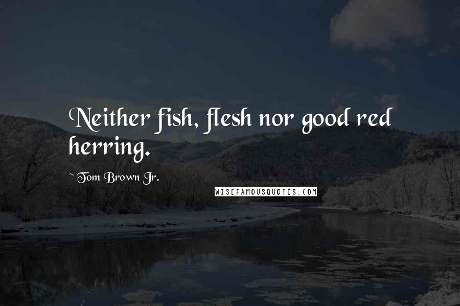 Tom Brown Jr. Quotes: Neither fish, flesh nor good red herring.