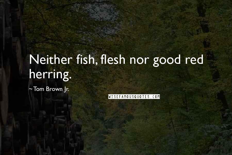 Tom Brown Jr. Quotes: Neither fish, flesh nor good red herring.