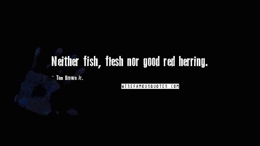 Tom Brown Jr. Quotes: Neither fish, flesh nor good red herring.