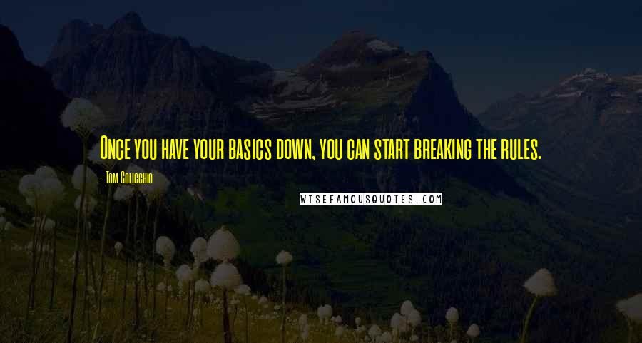 Tom Colicchio Quotes: Once you have your basics down, you can start breaking the rules.