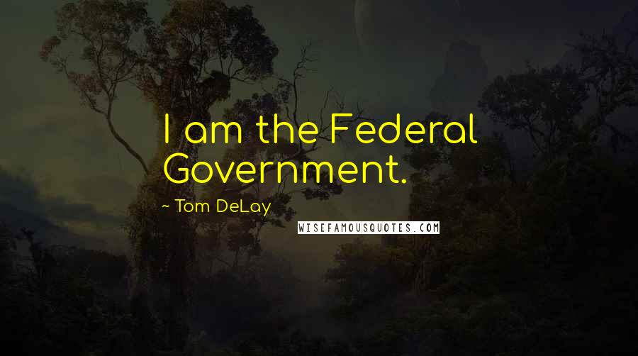 Tom DeLay Quotes: I am the Federal Government.